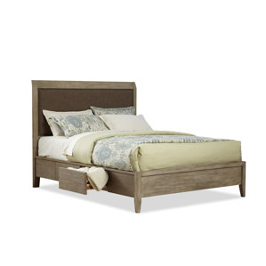 Trawalla Wooden Upholstered Platform Bed by Union Rustic