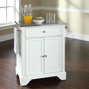 Abbate Kitchen Cart with Stainless Ste..