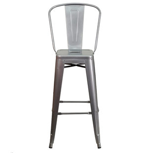 High Back Bar Stools Wayfair Ferrin High Back 26 Bar Stool Set Of 4