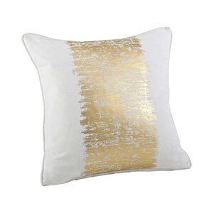 Garlan Metallic Banded Cotton Throw Pillow