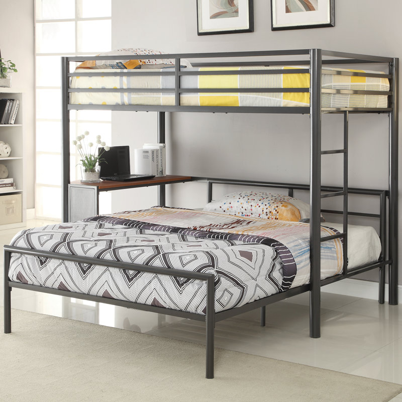 Wildon Home Twin Over Full L Shaped Bunk Bed Reviews Wayfair Twin Over Full L Shaped Bunk Bed