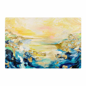 Ebi Emporium The Reverie Yellow/Blue Area Rug