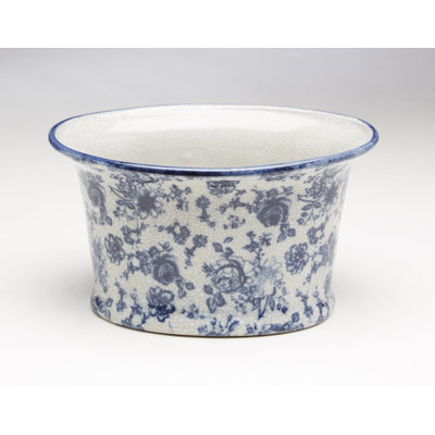 Charlton Home Ferrier Porcelain Pot Planter