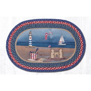 American Coast Oval Patch Doormat