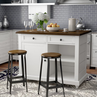 Unique Design Cream Marble Kitchen Island gilchrist kitchen island set