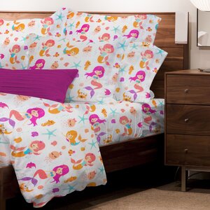 Mario Mermaids 3 Piece Microfiber Sheet Set