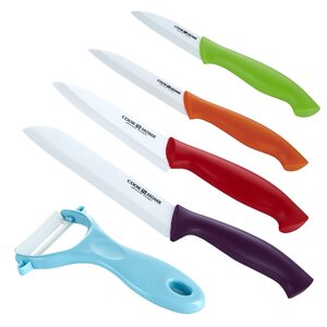 9 Piece Ceramic Knife and Peeler Set