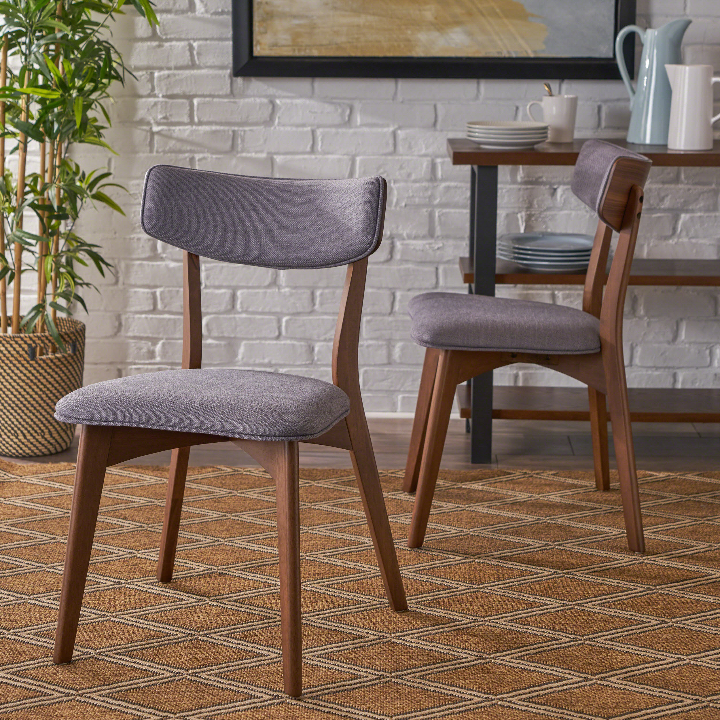 George Oliver Hoopes Mid Century Modern Upholstered Dining Chair Our Sites