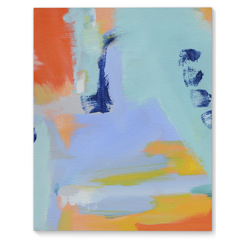 Tricks From Cali Painting On Canvas In Blue Orange Light Purple