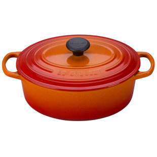 Slow Cooking Tangerine Orange ZEL-CD-ORG Perfect for Braising Simmering and Baking Zelancio Cookware 3-Quart Enameled Cast Iron Casserole Dish with lid