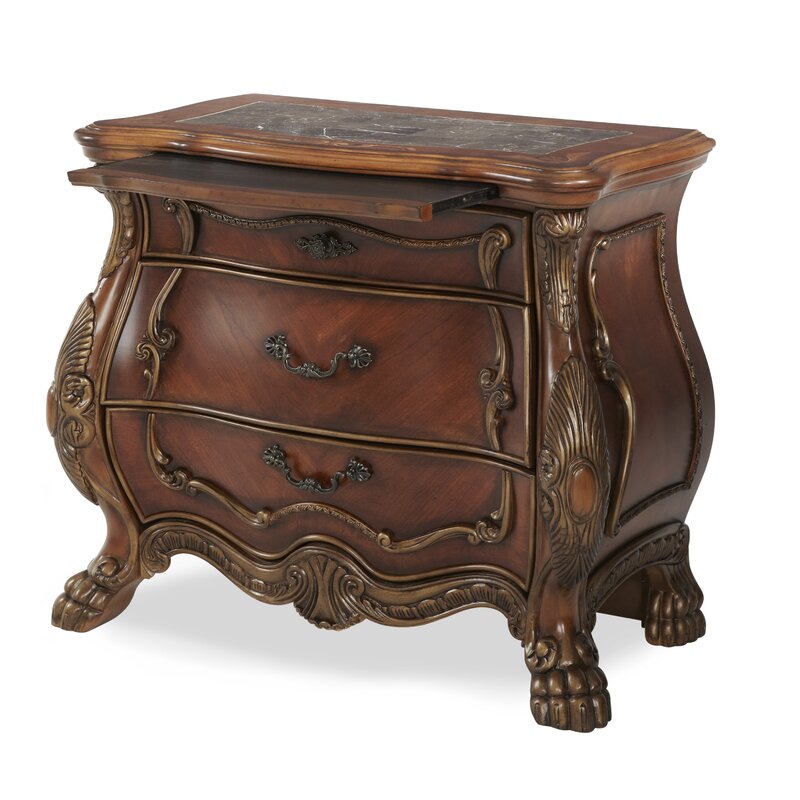 Michael Amini Chateau Beauvais 3 Drawer Bachelor's Chest 