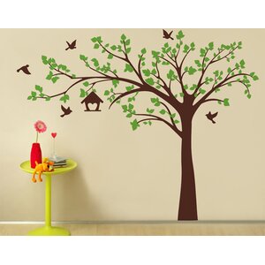 Big Tree with Love Birds Wall Decal