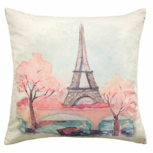 Molly Bee Paris Painted Throw Pillow