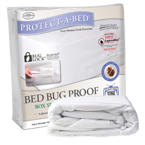 Bed Bug Proof Box Spring Encasement Hypoallergenic Mattress Protector by Protect-A-Bed
