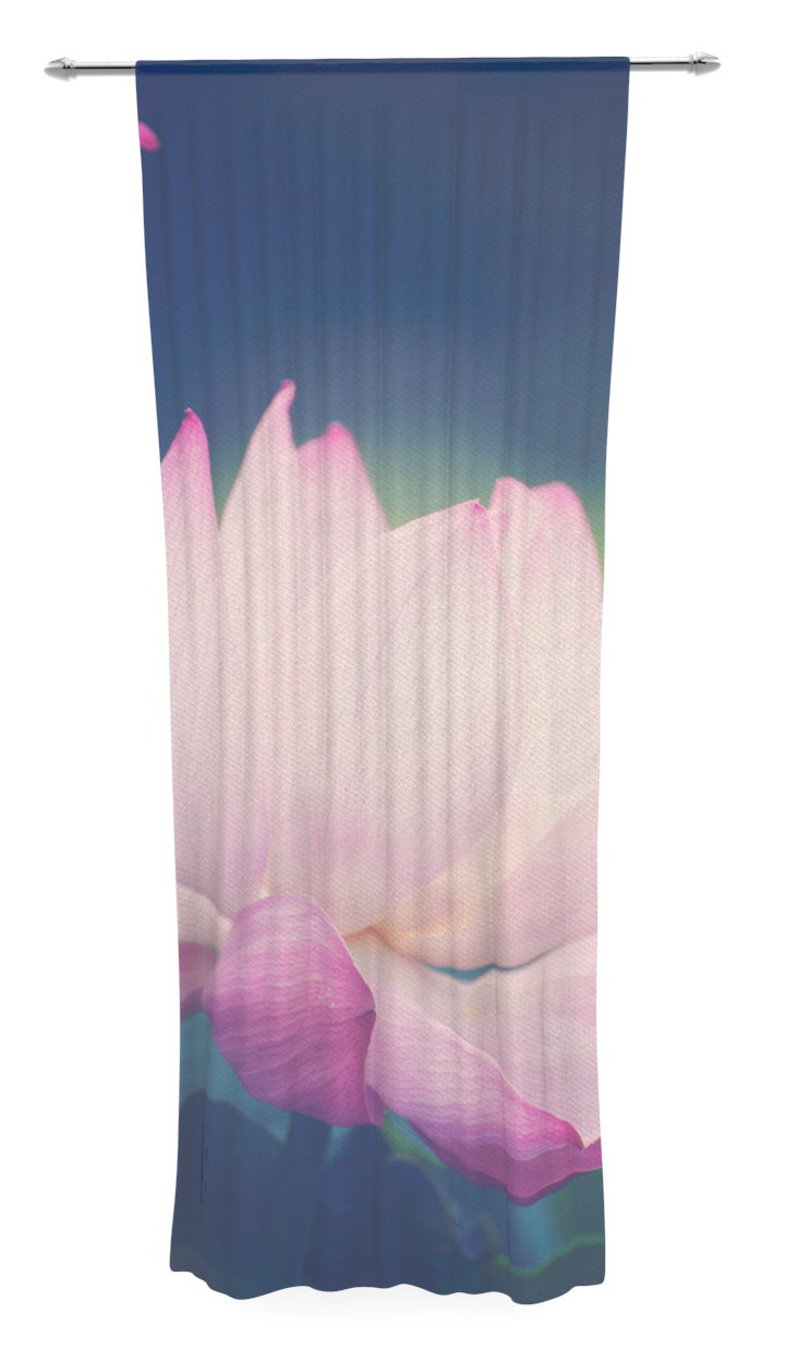 30 x 84 Sheer Curtains Kess InHouse Oriana Cordero Agate Blue Orange Decorative Set