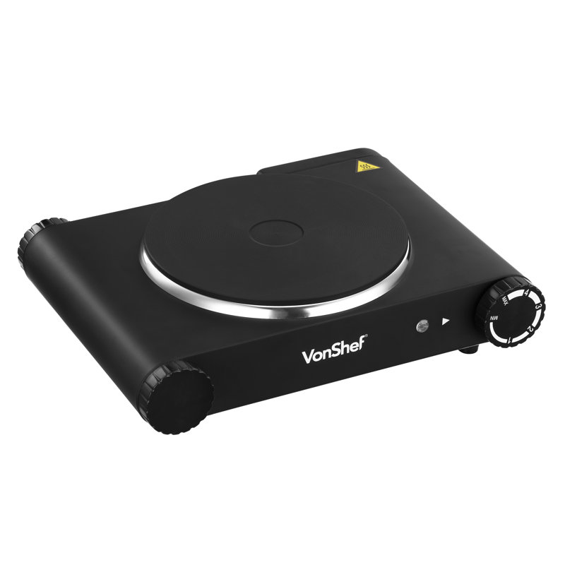 VonShef Premium Single Electric Hot Plate & Reviews Wayfair