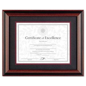 Skelley Desk/Wall Photo Frame, Wood, 11 x 14, Rosewood/Black