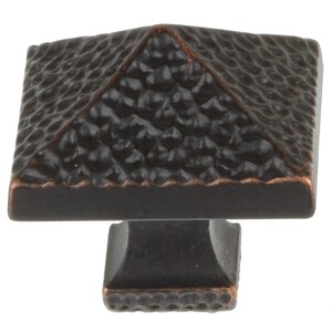 Hammered Square Knob