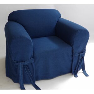 Authentic Box Cushion Armchair Slipcover