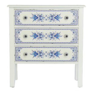 Dionte French Countryside 3-Drawer Accent Chest