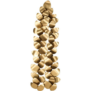 Gold Metal Decor Wayfair Golden Metal Wall Decor