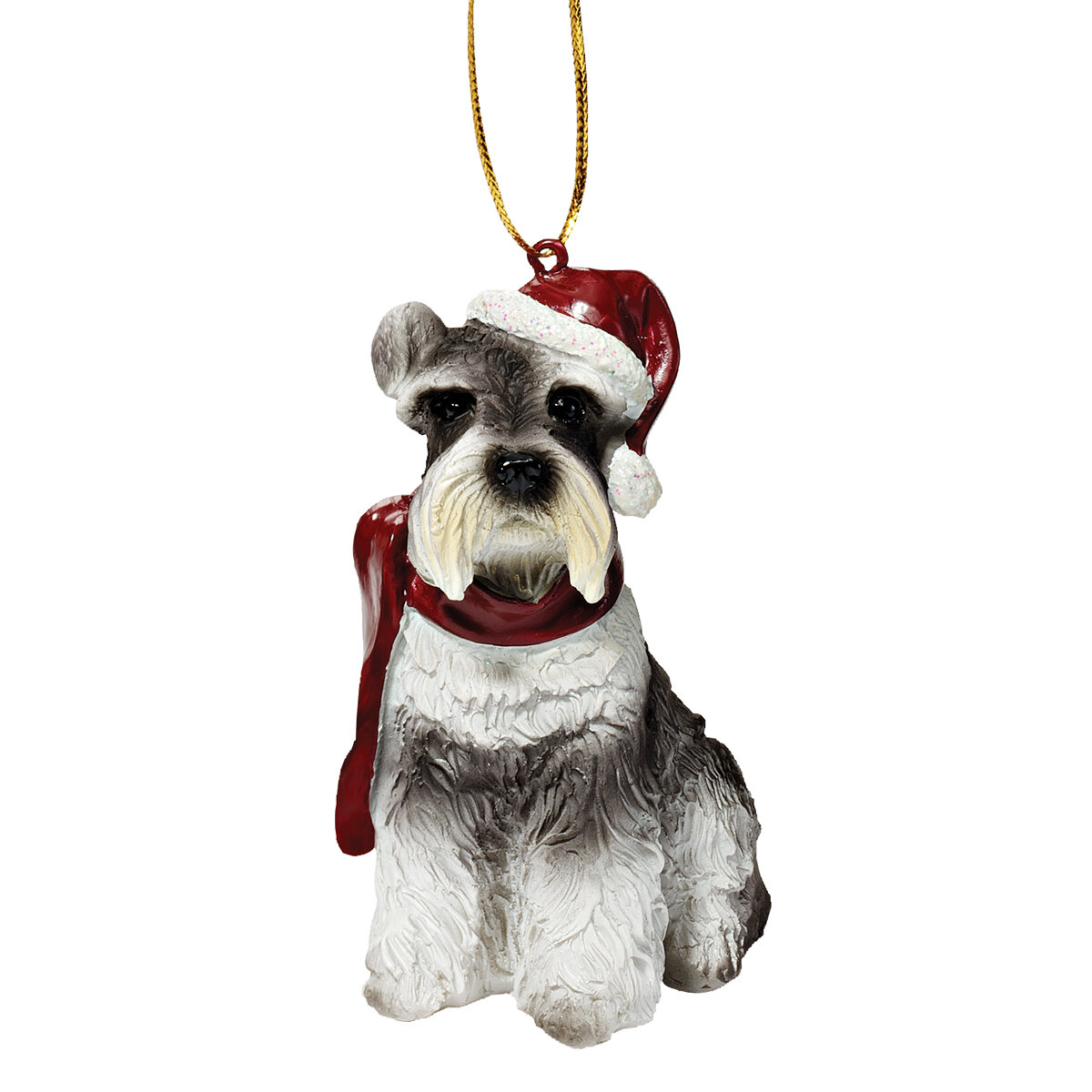 Design Toscano Mini Schnauzer Holiday Dog Ornament & Reviews | Wayfair