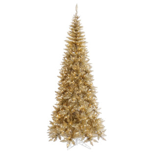 Tinsel 65 Champagne Fir Artificial Christmas Tree With 400 Clear Lights Tinsel 65 Champagne Fir Artificial Christmas Tree With 400 Clear Lights