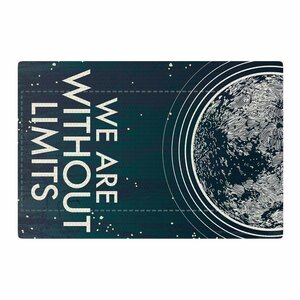 Sam Posnick We are Without Limits Typography Blue Area Rug