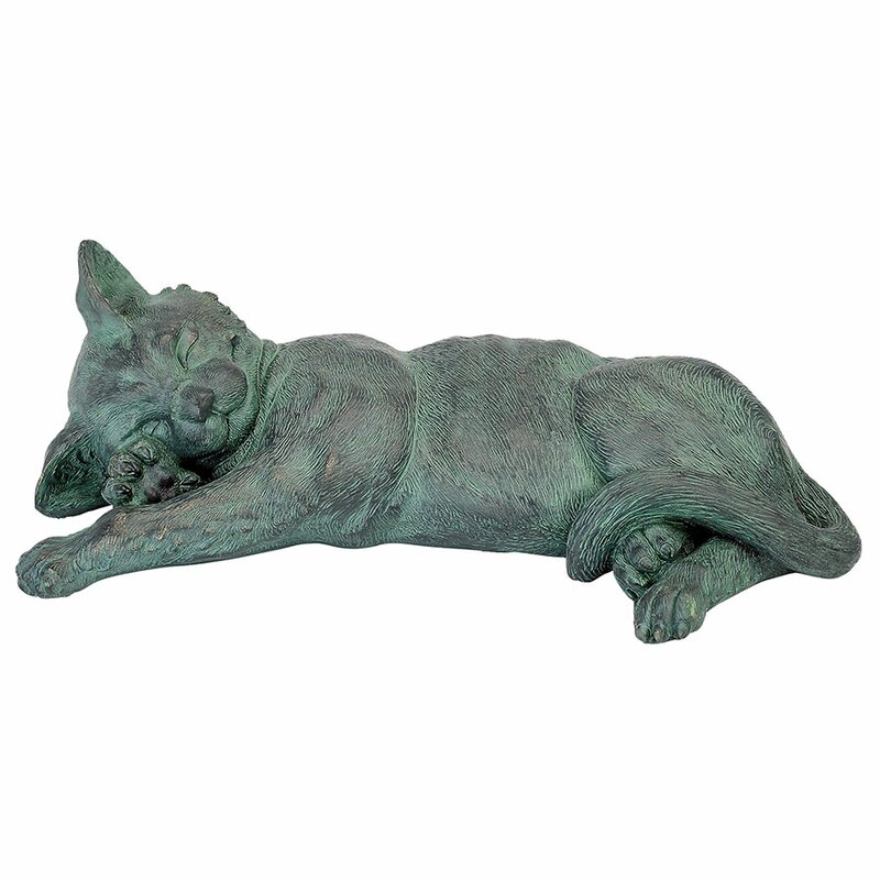 Design Toscano Sleeping Kitty Cat Kitten Statue & Reviews | Wayfair