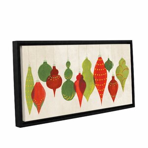 'Festive Decorations Ornaments' by Danhui Nai Framed Painting Print on Wrapped Canvas