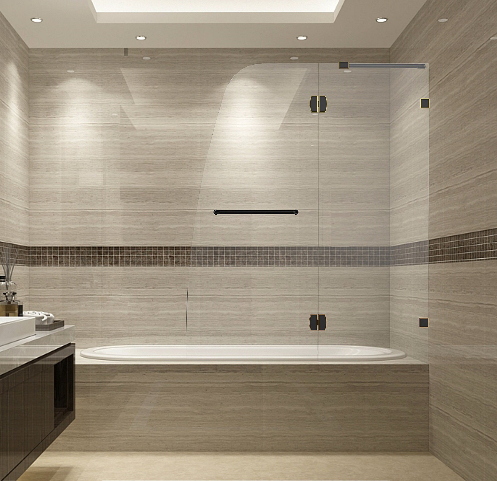 Aston Soleil Aston Frameless Bath Door Reviews Wayfair