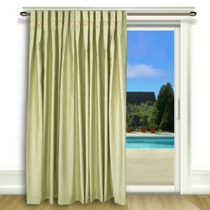 Kensa Solid Room Darkening Thermal Pinch Pleat Single Curtain Panel