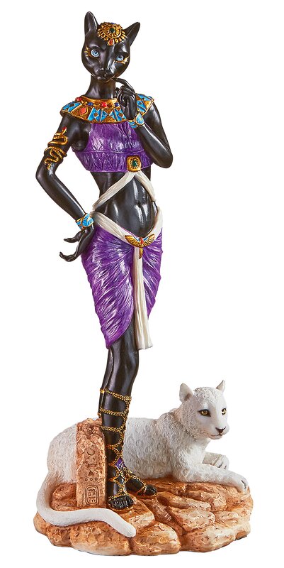 Design Toscano Bastet Egyptian Goddess of Love Figurine & Reviews | Wayfair