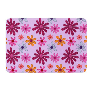 Woodland Floral by Jane Smith Bath Mat
