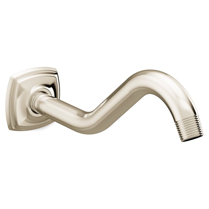 Moen Curved Shower Arm with Wall Flange | Wayfair