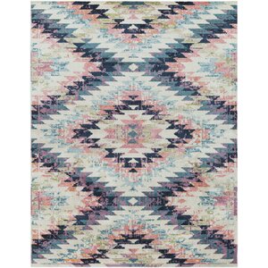 Nichole Blue/Pink Area Rug