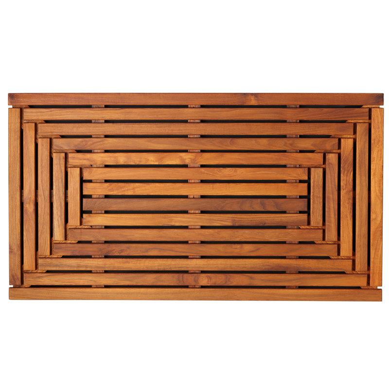 Baredecor Solid Teak Wood Shower Mat Reviews Wayfair Solid Teak Wood Shower Mat