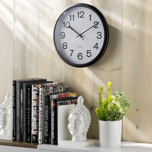 Wayfair Basics Indoor/Outdoor Round Wall Clock