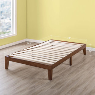 Wood Bed Frames You Ll Love Wayfair Harlow Solid Wood Platform Bed Frame With Clic Wooden Slat