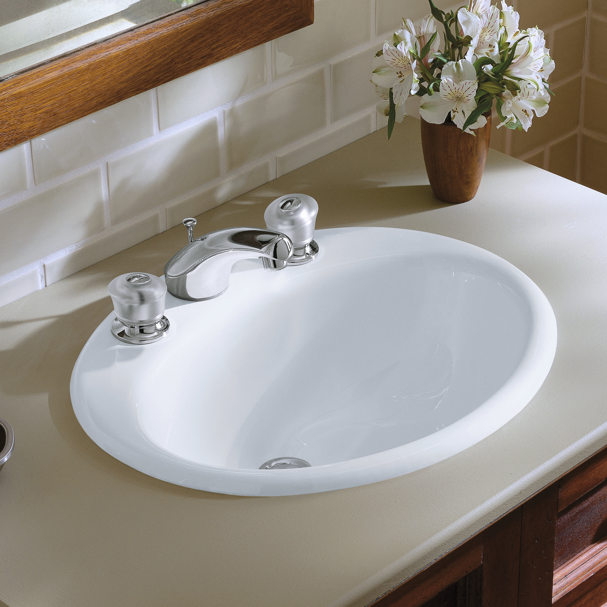 K 2905 8 0 7 96 Kohler Farmington Metal Oval Drop In Bathroom Sink K 2905 8 0 7 96 Kohler Farmington Metal Oval Drop In Bathroom Sink With Overflow Reviews Wayfair