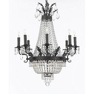Ginnie Crystal 12-Light Candle-Style Chandelier