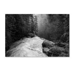 Over The Bed Art Wayfair Over The Falls Graphic Art Print On Wred Canvas