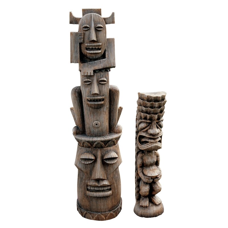 Design Toscano Tiki Gods Three Pleasures and Luau Statue & Reviews ...