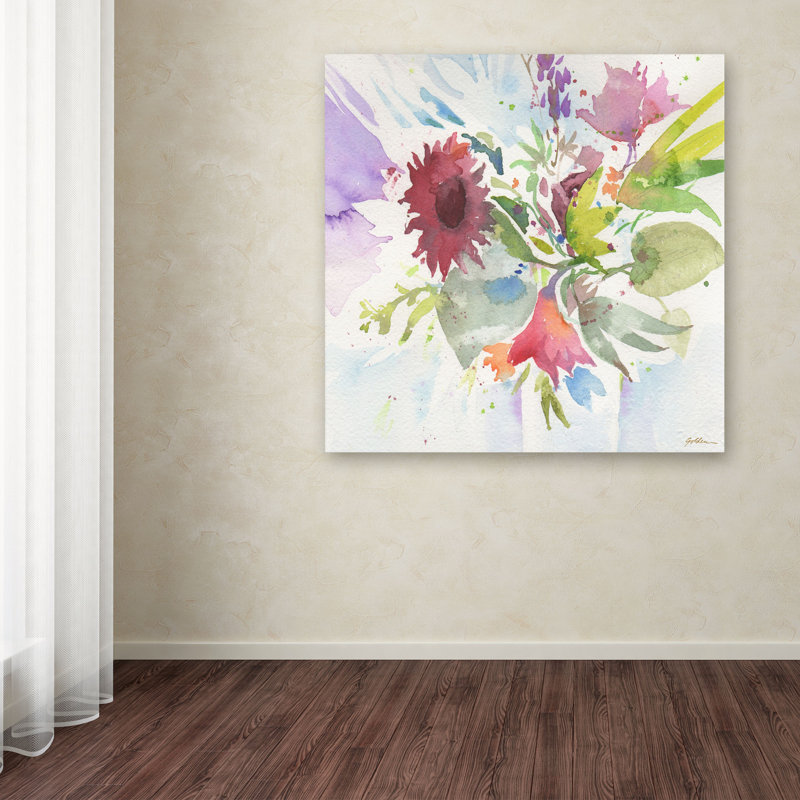Trademark Art Bouquet Impression By Sheila Golden Painting Print Bouquet Impression By Sheila Golden Painting Print On Wred Canvas