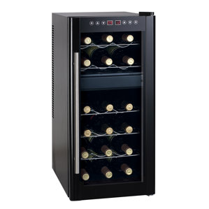 18 Bottle Dual Zone Freestanding Wine Cooler by Sunpentown