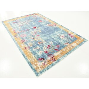 Buy Center Blue Area Rug!