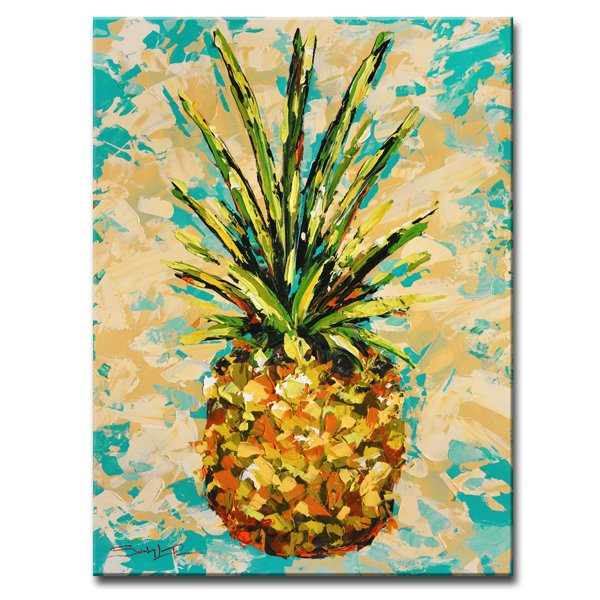 Ready2hangart Fiesta Pineapple By Sarah Lapierre