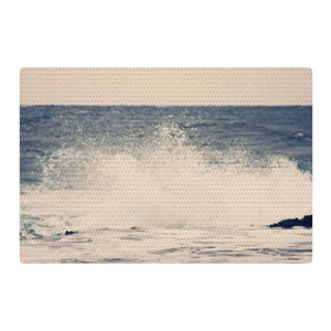 Sylvia Coomes Crashing Waves 2 Coastal Blue Area Rug