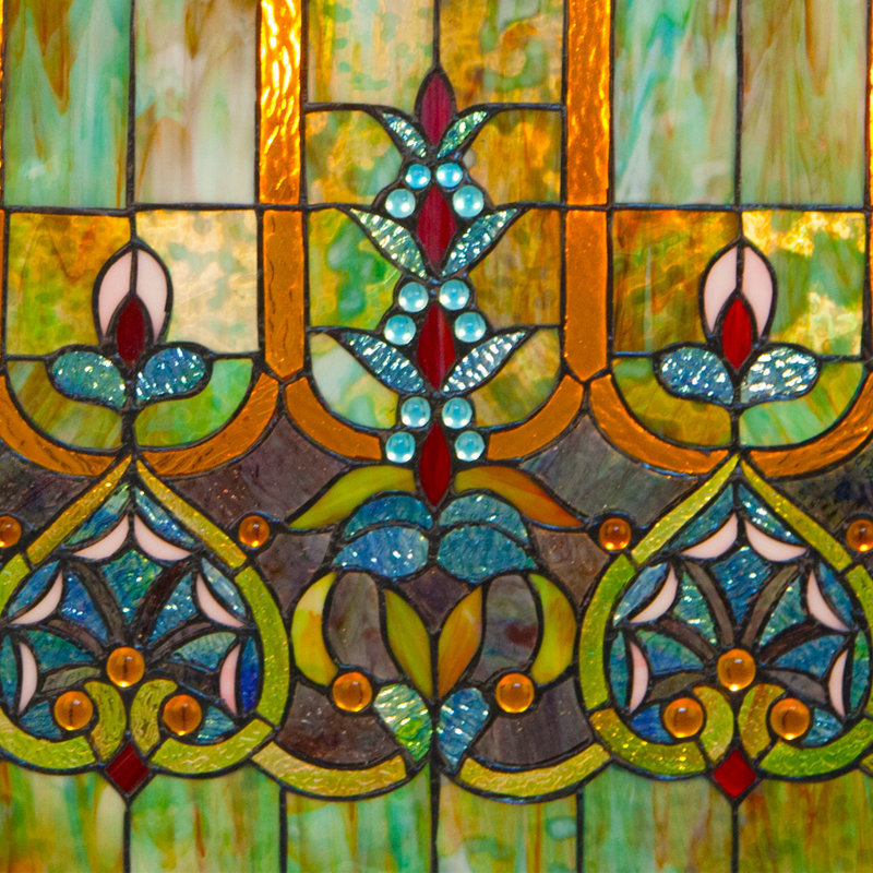 River of Goods 3 Panel Stained Glass Fireplace Screen & Reviews Wayfair