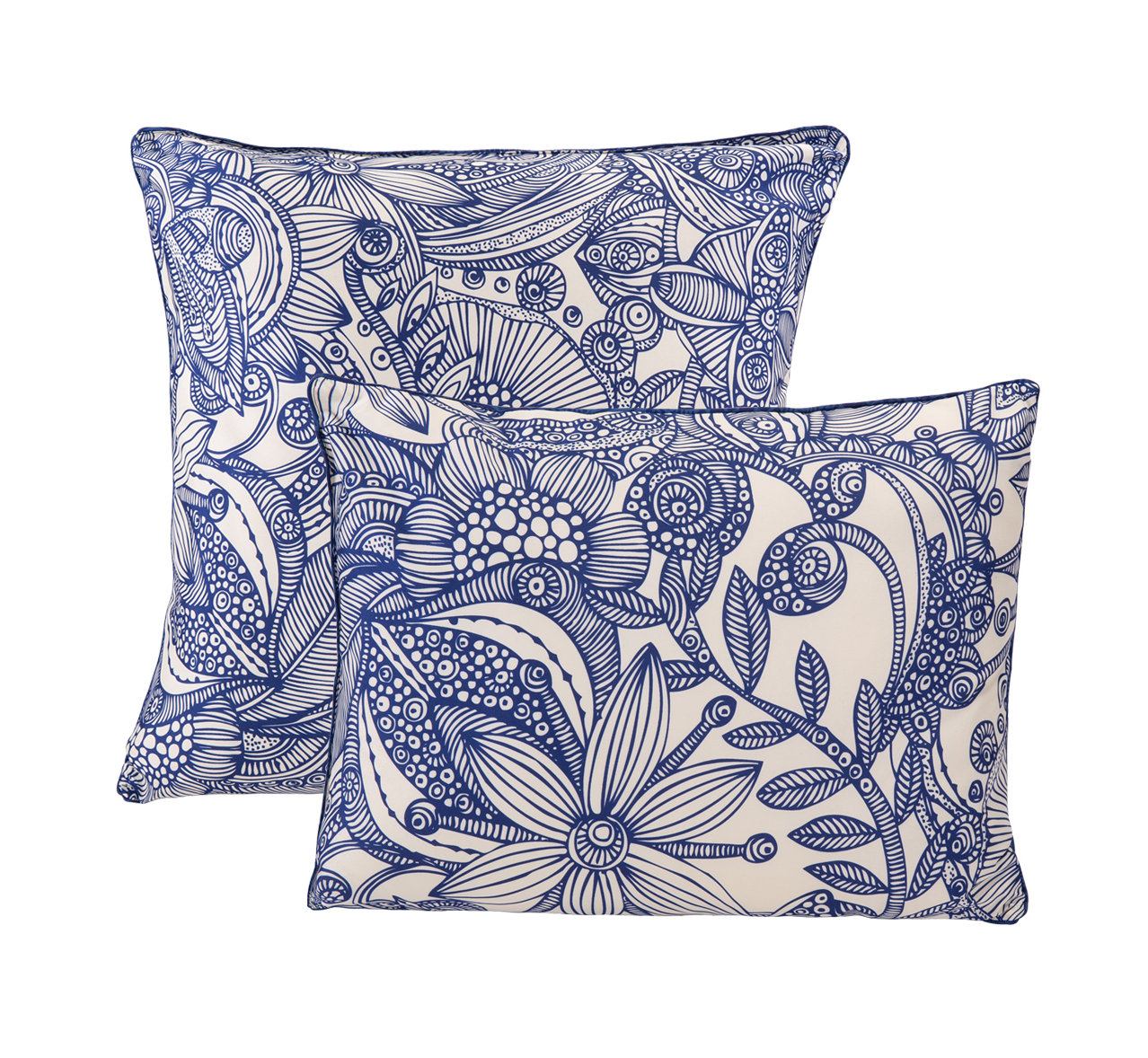 Valentina Flowers And Doodle Microfiber Decorative Throw Pillow Valentina Flowers And Doodle Microfiber Decorative Throw Pillow Wayfair
